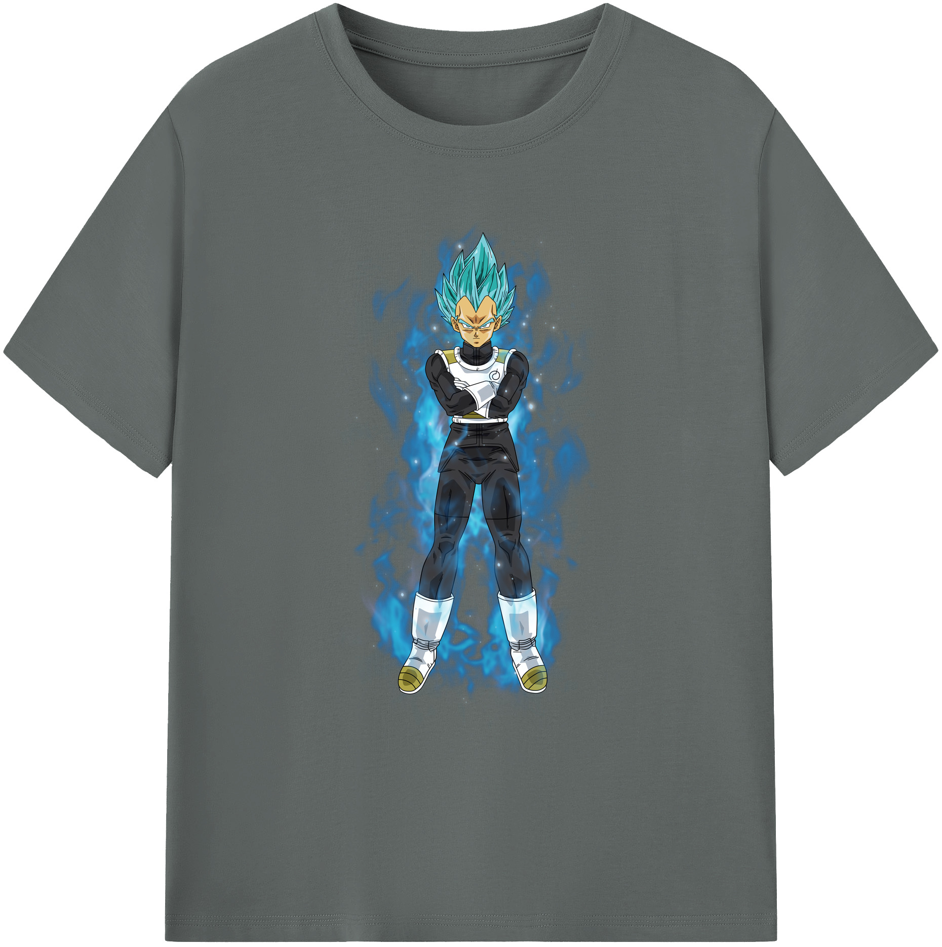 （画像用） ドラゴンボール ベジータ四世（Bejīta Yonsei）DRAGON BALL Vegeta IV 綿100％ メンズ半袖Tシャツ｜肌触りやわらか＆通気性